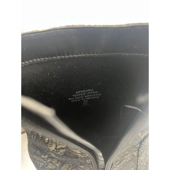 MARC FISHER Newbia Black/Gold Metallic Block Heel Booties Sz 8M New Without Box - Picture 9 of 12